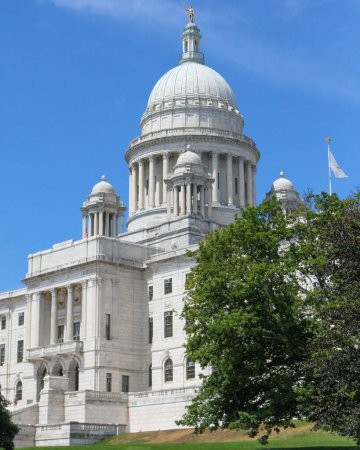 Téléchargez les photos : Domed Statehouse Immeuble de la capitale au centre-ville, Providence, Rhode Island. - en image libre de droit