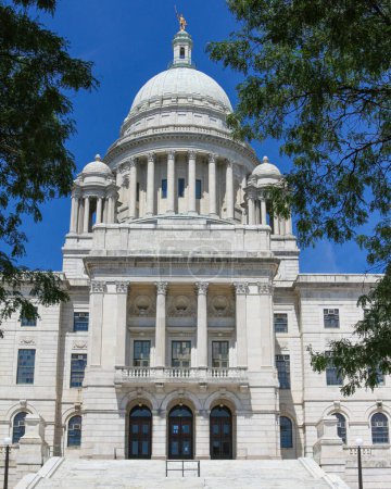 Téléchargez les photos : Domed Statehouse Immeuble de la capitale au centre-ville, Providence, Rhode Island. - en image libre de droit