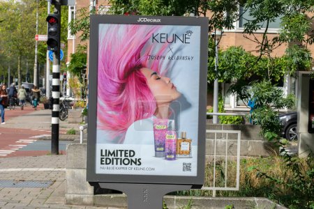 Photo for Advertising Billboard Keune At Amsterdam The Netherlands 29-9-2022 - Royalty Free Image
