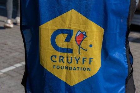 Photo for Backside Johan Cruyff Foundation Jacket At Amsterdam The Netherlands 21-9-2022 - Royalty Free Image