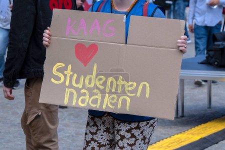 Photo for Billboard Kaag Student Loves Studenten Naai At Amsterdam The Netherlands 11-6-2022 - Royalty Free Image