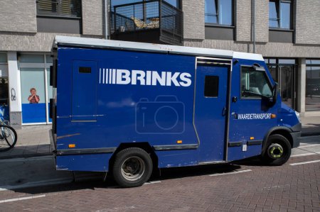 Photo for Brinks Company Truck At Amsterdam The Netherlands 22-8-2022 - Royalty Free Image