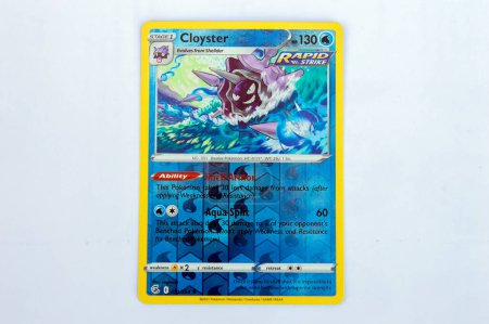 Photo for Close Up Pokemon Card The Oyster At Amsterdam The Netherlands 27-3-2022 - Royalty Free Image