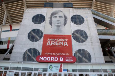 Téléchargez les photos : Entrance B The Johan Cruijff Arena Stadium At Amsterdam The Netherlands 11-3-2022 - en image libre de droit