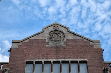 Photo for Historical Ornament On The Beurs Van Berlage Building At The At Amsterdam The Netherlands 31-7-2022 - Royalty Free Image