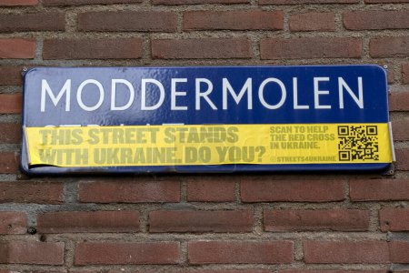 Photo for Street Sign Moddermolen At Amsterdam The Netherlands 23-6-2022 - Royalty Free Image