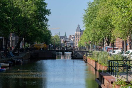 Foto de Vista desde el Aluminiumbrug en Amsterdam Los Países Bajos 23-6-2022 - Imagen libre de derechos