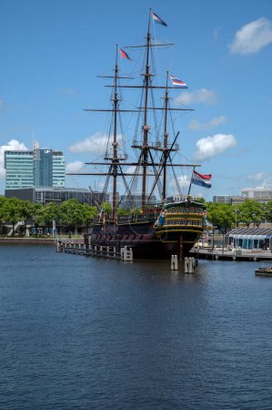 Foto de VOC Ship The Doen en Amsterdam Países Bajos 9-6-2022 - Imagen libre de derechos