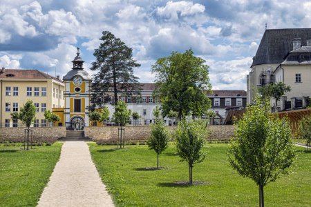 Photo for Bishops garden, Spisska Kapitula, Slovak republic. Travel destination. Architectural theme. - Royalty Free Image