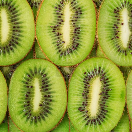 Foto de Fondo de fruta kiwi. Fondo alimentario saludable - Imagen libre de derechos