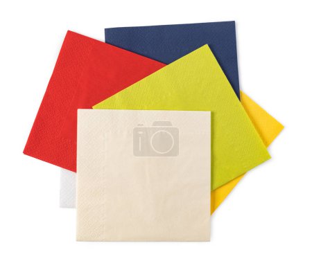 Téléchargez les photos : Serviettes en papier isolées sur fond blanc. - en image libre de droit
