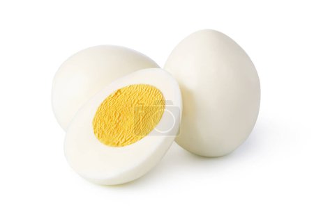 Photo for Boiled egg on white background - Royalty Free Image