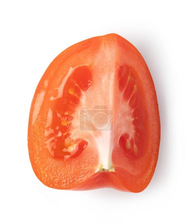 Téléchargez les photos : Cerise tomate isolée sur fond blanc - en image libre de droit