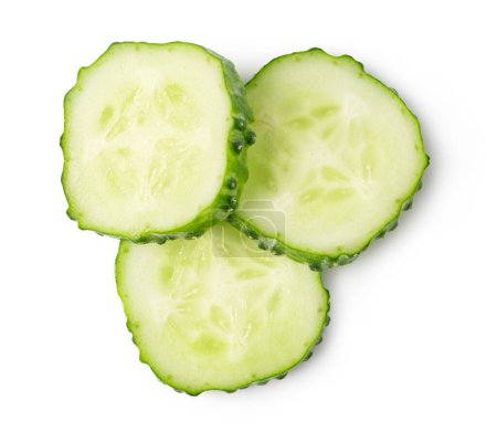 Photo for Cucumber isolated on white background - Royalty Free Image