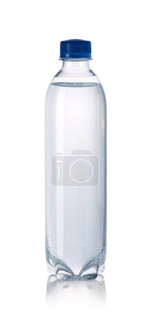 Photo for Plastic water bottle isolated on a white background - Royalty Free Image