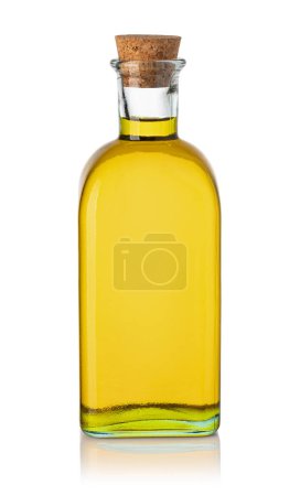 Téléchargez les photos : Flacon d'huile d'olive isolé sur fond blanc - en image libre de droit