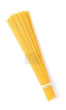 Photo for Bunch of spaghetti isolated on white background - Royalty Free Image