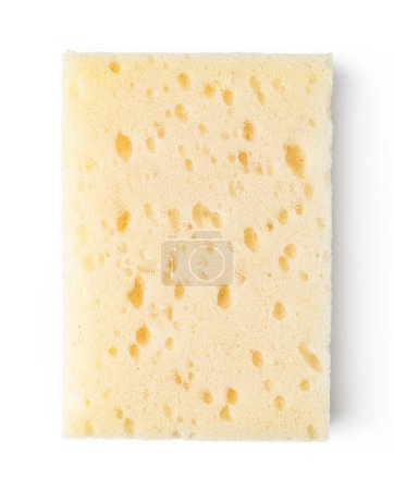 Photo for Kitchen sponge for washing dishes isolated on white background - Royalty Free Image