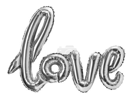Téléchargez les photos : Ballons mots amour, isolé sur fond blanc - en image libre de droit