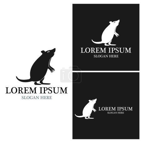 Illustration for Rat icon and symbol vector illustration - Royalty Free Image