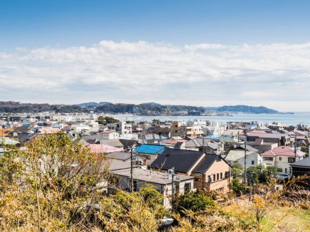 Vue d'Enoshima au Japon