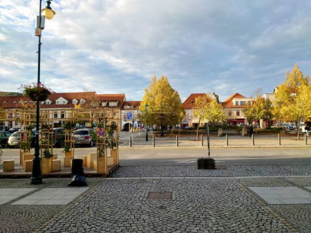 Foto de Beroun, ciudad en Bohemia Central, Plaza Jan Hus - Imagen libre de derechos