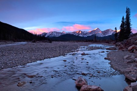 Photo for Sunrise and the Elbow River in Kananaskis, Alberta, Canada - Royalty Free Image