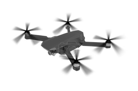 Photo for Aerial Drone Isolated on White Background - Royalty Free Image