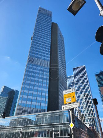 Eurotower in Centre of Frankfurt Main