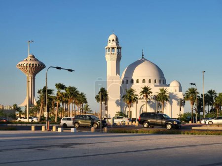 Photo for Jawza Al Qahtani Mosque - Al Khobar Northern Corniche - Royalty Free Image