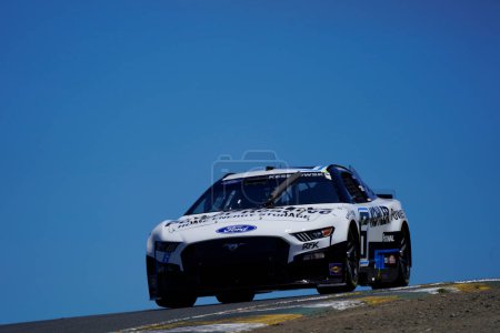 Photo for Brad Keselowski takes to the track to practice for the Toyota / Save Mart 350 at Sonoma Raceway in Sonoma, CA. - Royalty Free Image