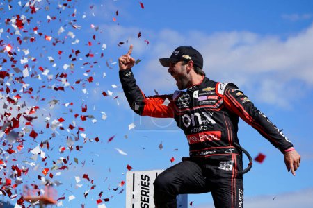 Photo for Daniel Suarez wins the Toyota / Save Mart 350 at Sonoma Raceway in Sonoma, CA. - Royalty Free Image