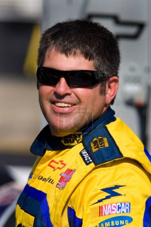 Photo for March 23, 2007 - Bristol, TN, USA: Jeff Green smiles for the camera before qualifying for the Food City 500 at the Bristol Motor Speedway in Bristol, TN. - Royalty Free Image
