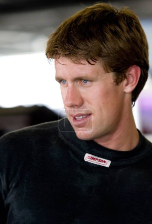 Photo for July 05, 2007 - Daytona, FL, USA: Carl Edwards in the garage during practice at the Daytona International Speedway for the running of the NBS Winn Dixie 250 presented by Pepsico in Daytona Beach, FL. - Royalty Free Image
