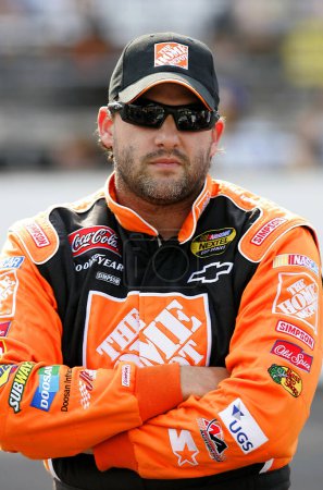 Photo for July 29, 2007 - Indianapolis, IN, USA: Tony Stewart during qualifying for the Allstate 400 at the Indianapolis Motor Speedway in Indianapolis, IN. - Royalty Free Image