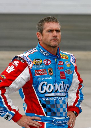 Photo for October 19, 2007 - Martinsville, VA, USA: Bobby Labonte during qualifying for the Subway 500 at Martinsville Speedway. - Royalty Free Image