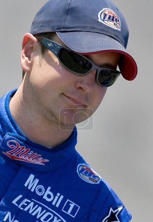 Photo for August 17, 2007 - Brooklyn, MI, USA: Kurt Busch waits to qualify at Michigan International Speedway for the running of the NNCS 3M Performance 400 in Brooklyn, MI. - Royalty Free Image