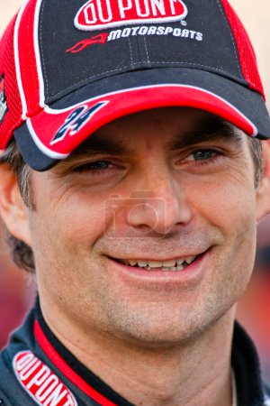 Photo for Avondale, AZ - November 13, 2009:  DuPont driver, Jeff Gordon, waits qualify for the Checker O'Reilly Auto Parts presented by Pennzoil race at the Phoenix International Raceway in Avondale, AZ on November 13, 2009. - Royalty Free Image