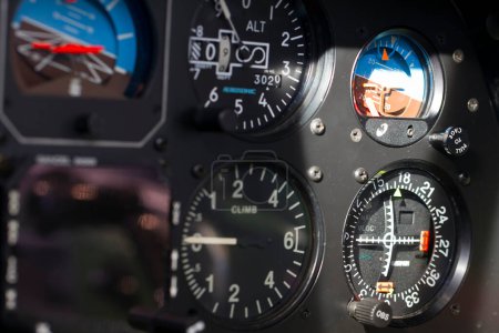 Photo for Closeup view of an aircraft panel - Royalty Free Image