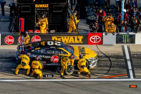 Photo for CHRISTOPHER BELL brings his car in for service during the Daytona 500 at Daytona International Speedway in Daytona Beach FL. - Royalty Free Image