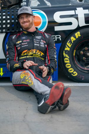 Photo for Jeb Burton races for position for the Call811.com Before You Dig 250 in Martinsville, VA, USA - Royalty Free Image
