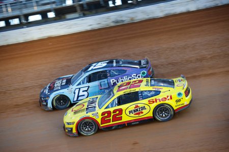 Photo for JJ Yeley races for the Food City Dirt Race in Bristol, TN, USA - Royalty Free Image
