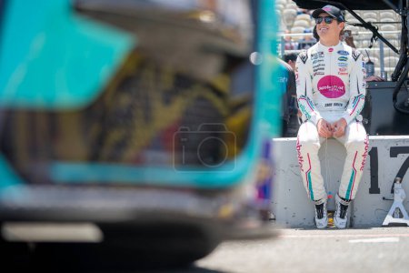 Photo for NASCAR Driver, Zane Smith, takes to the track for the Toyota SaveMart 350 at the Sonoma Raceway in Sonoma CA. - Royalty Free Image