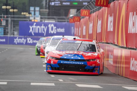 Photo for NASCAR Xfinity Driver, SHELDON CREED (2) takes to the track to practice for the Inaugural The Loop 121 on the Chicago Street Course in Chicago IL. - Royalty Free Image