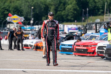 Photo for NASCAR Xfinty Driver, Jeb Burton (27) takes to the track to practice for the Ambetter Health 200 at the New Hampshire Motor Speedway in Loudon NH. - Royalty Free Image