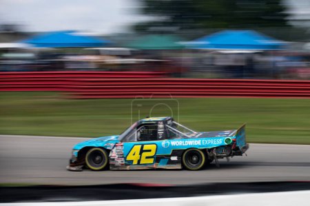 Photo for Carson Hocevar drives on track during the O'Reilly Auto Parts 150 at Mid-Ohio at the Mid-Ohio Sports Car Course in Lexington OH. - Royalty Free Image