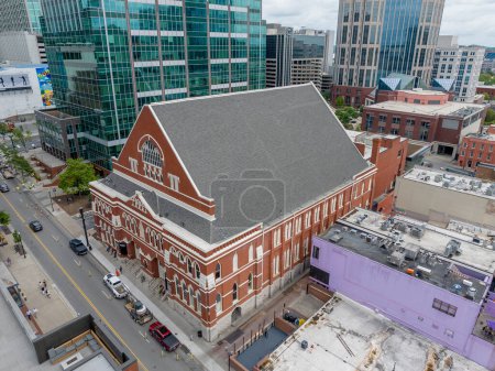 Photo for Aerial view of the famous Ryman Auditorium in Nashville Tennessee. - Royalty Free Image