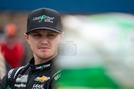 Photo for NASCAR Cup Series Driver, Justin Haley (31) takes to the track for the FireKeppers 400 at the Michigan International Speedway in Brooklyn MI. - Royalty Free Image