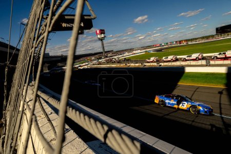 Photo for NASCAR Cup Series  driver, ERIC JONES (43), races through the turns during the Bank of Amercia ROVAL 400 at the Charlotte Motor Speedway in Concord NC. - Royalty Free Image