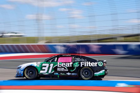 Photo for NASCAR Cup Series Driver Justin Haley (31) takes to the track to practice for the Bank of Amercia ROVAL 400 at the Charlotte Motor Speedway in Concord NC. - Royalty Free Image